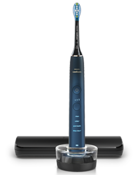 Bardak şarj cihazı ve seyahat çantası ile Philips Sonicare DiamondClean, HX9339/89